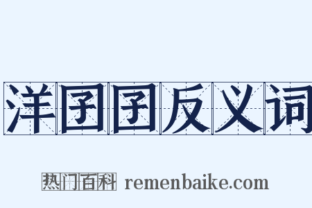 洋囝囝反义词是什么意思的图片